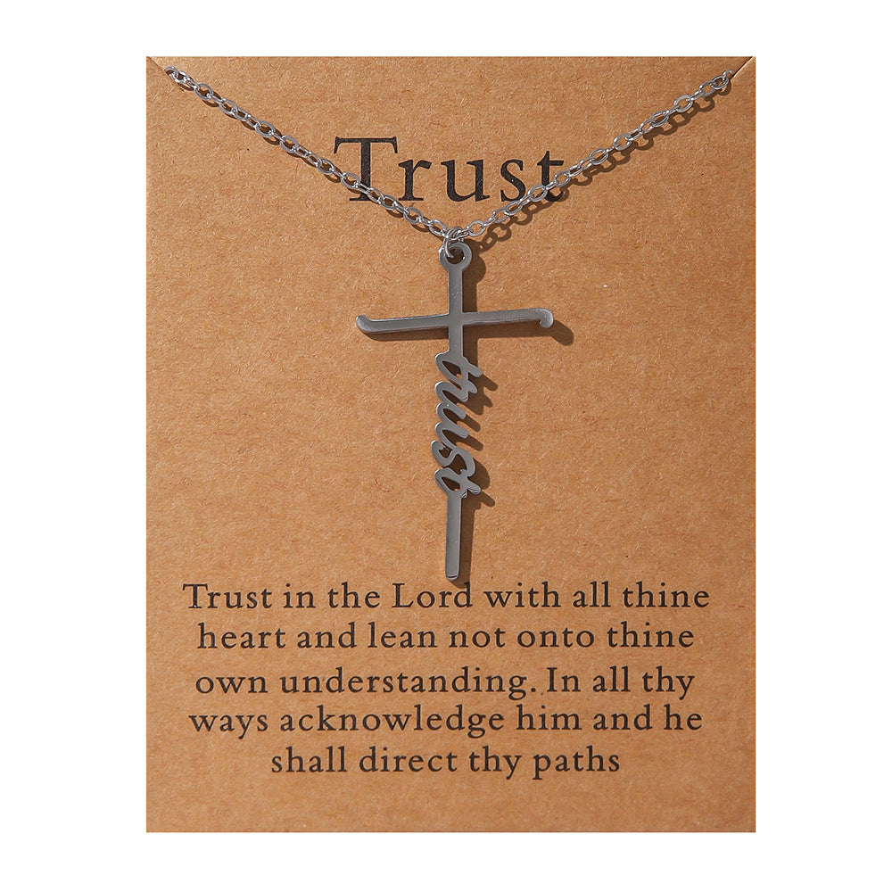 Faith Religious Cross Collarbone Chain
