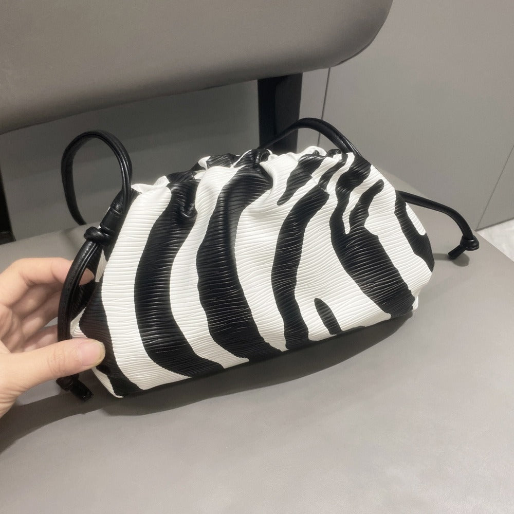 Cloud Bag Zebra Pattern Shoulder Bag
