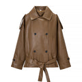 Leather workwear jacket