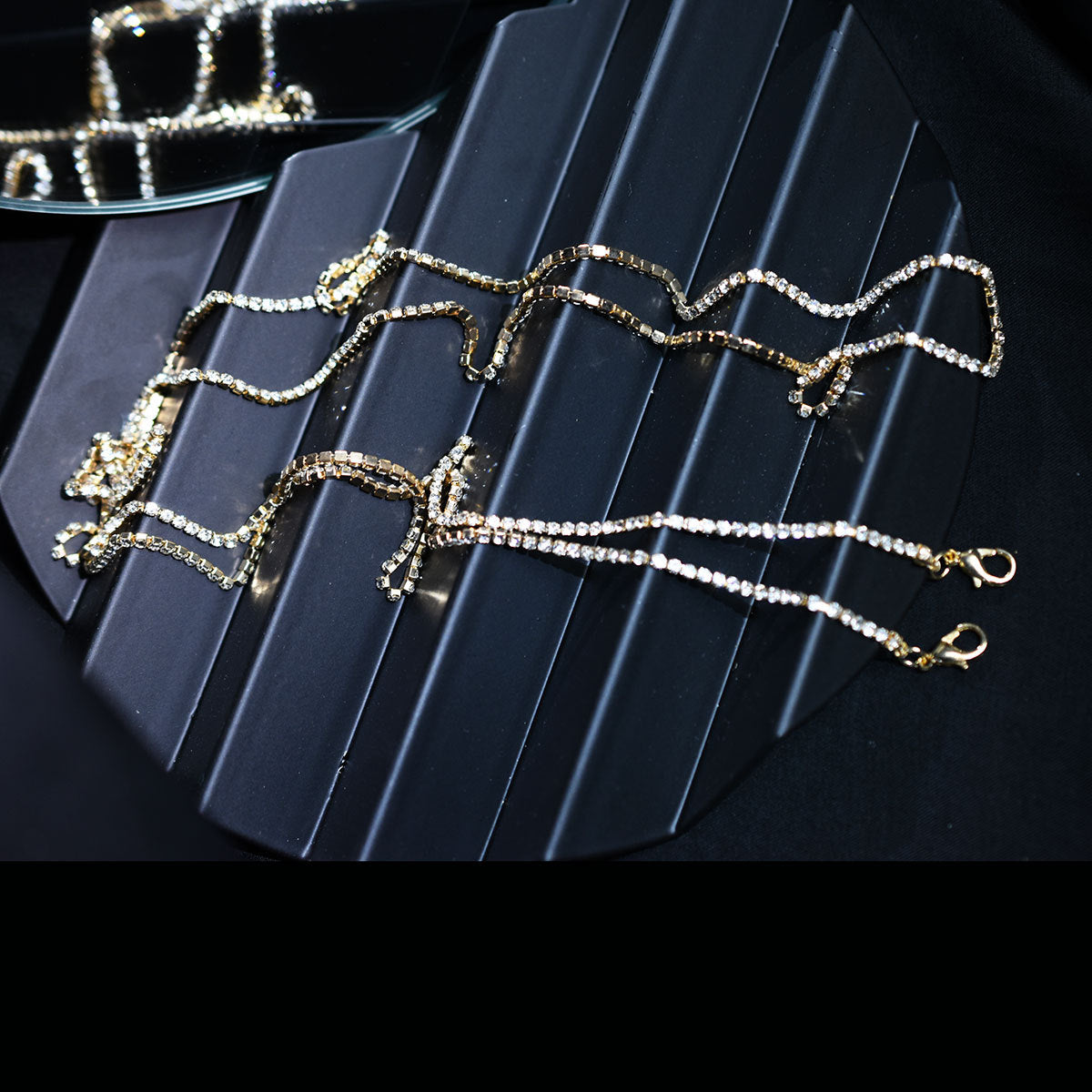 Rhinestone Long Headwear