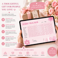 Monthly habit tracker, wellness worksheet, daily routine checklist