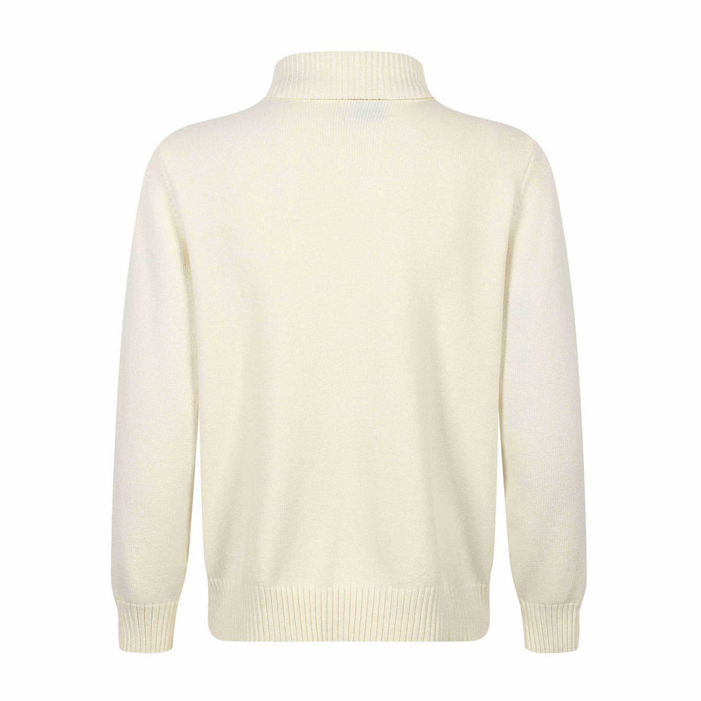 Double-Layered High Neck Long Sleeve Knitwear