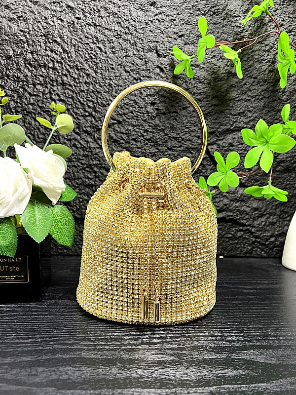Diamond bucket bag