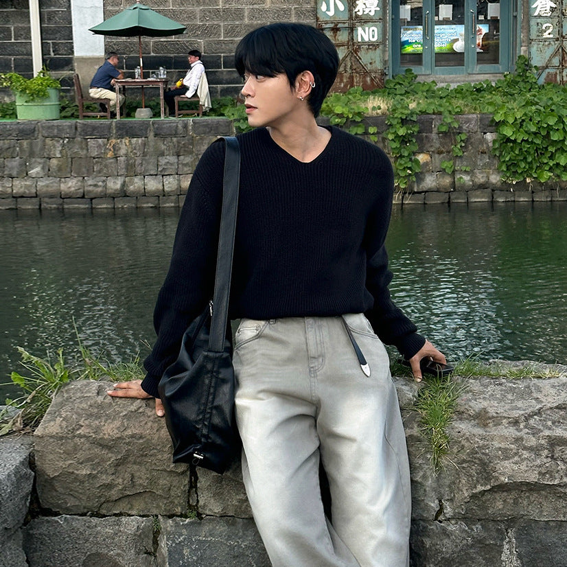 V-Neck Sweater Men