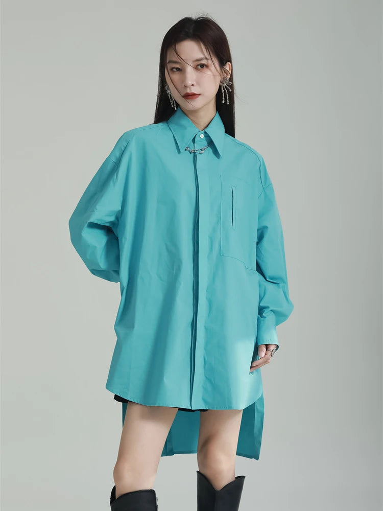 Long Sleeve Casual Loose Shirts For Women