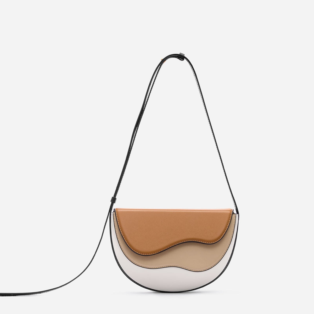 Spliced Single Shoulder Contrast Bag