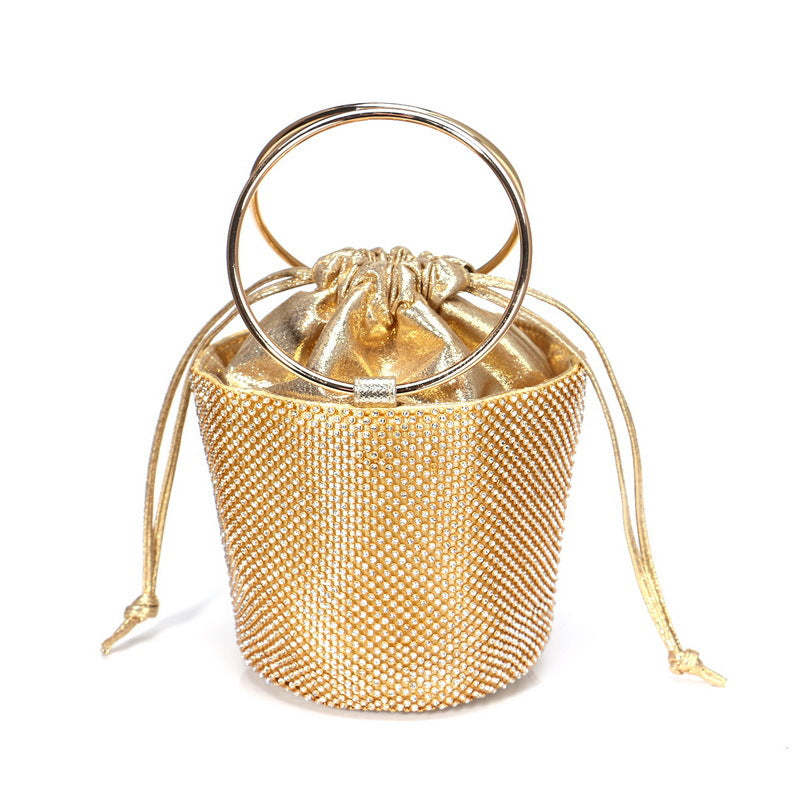 Diamond-Studded Evening Clutch Bag