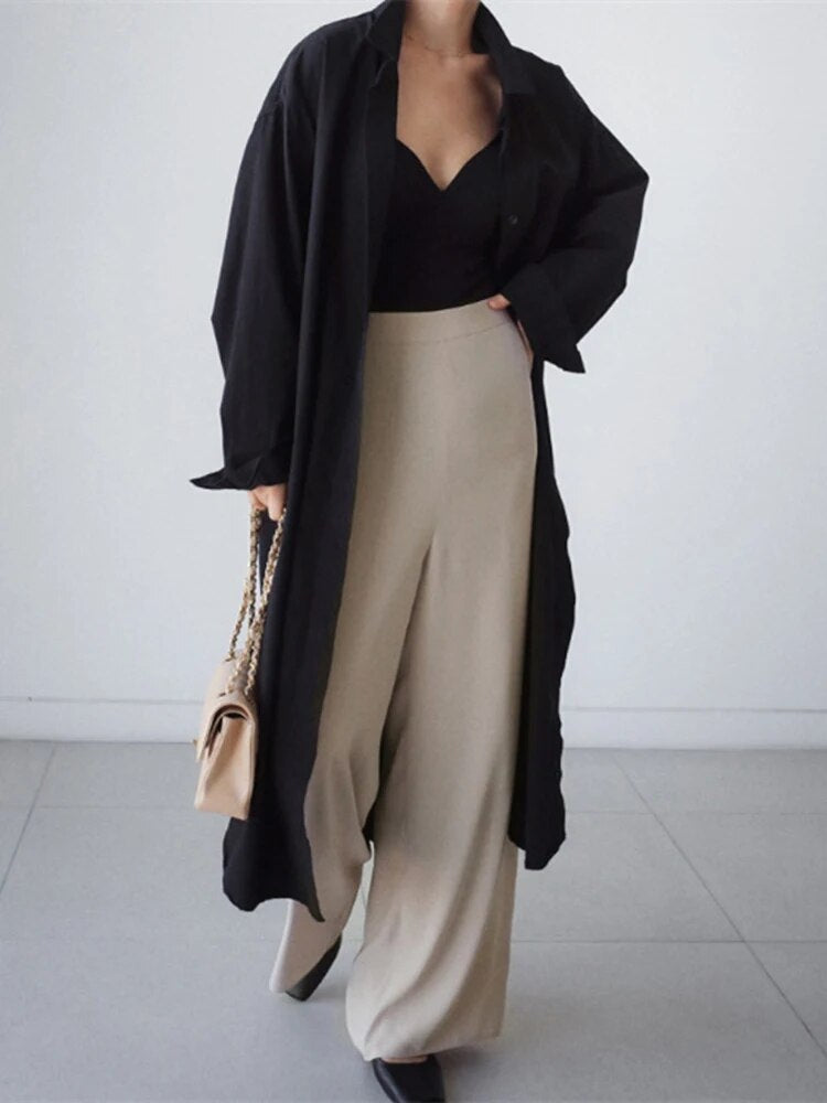 Long Sleeve Loose Fit Shirt