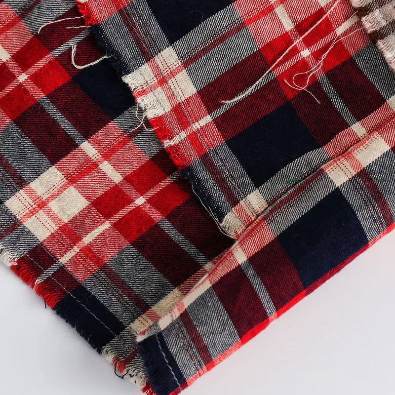 Broken Patchwork Plaid Shirts