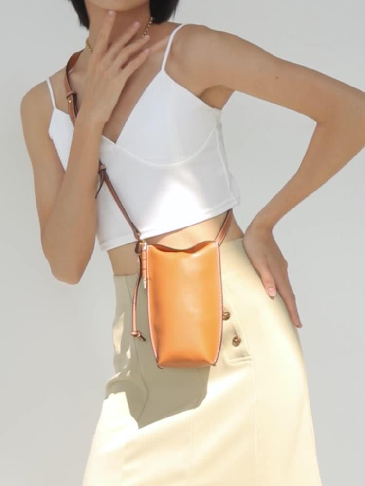 Mini Retro Leather Shoulder Bag