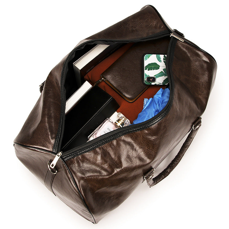 Cylindrical luggage bag