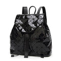 Geometric Plaid Backpacks