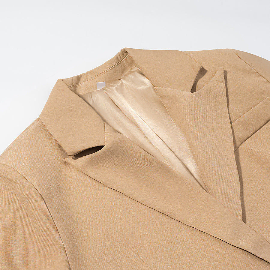 Button long coat