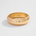 Curved Smooth Surface Spring Bangle