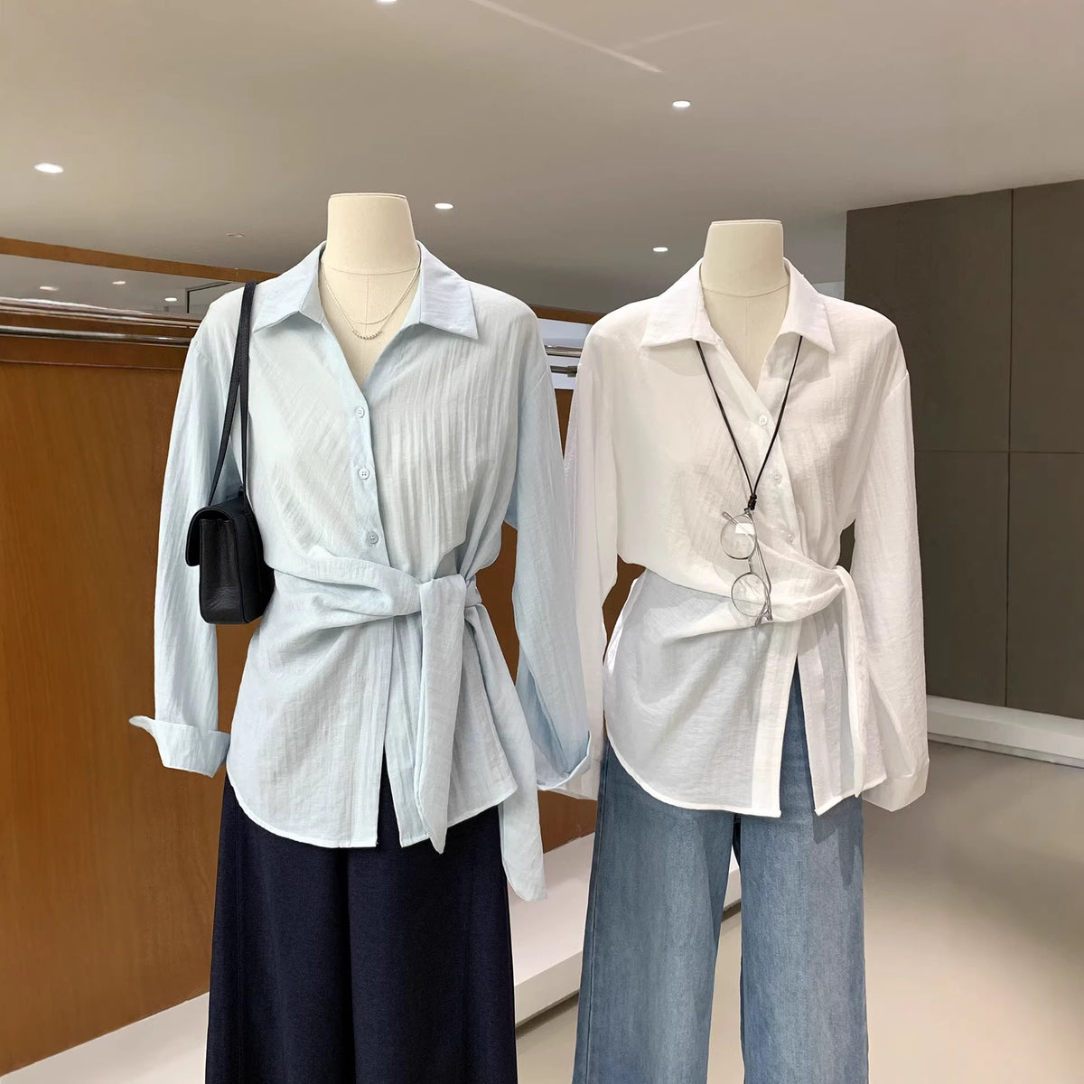 Button-Down Linen Blouse