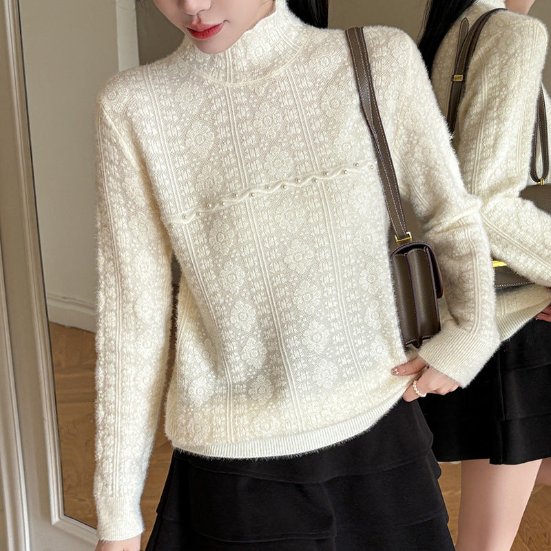 Sweet Pearl Lace Knitwear