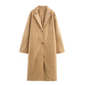 Anti suede long coat