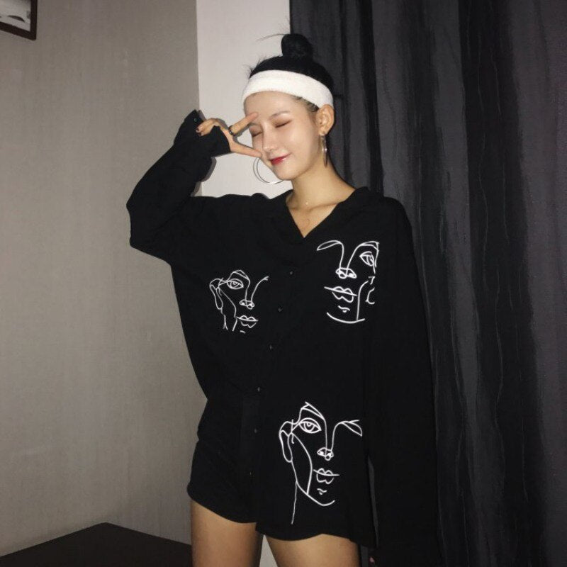 Cotton Face Printing Full Sleeve Long Shirts