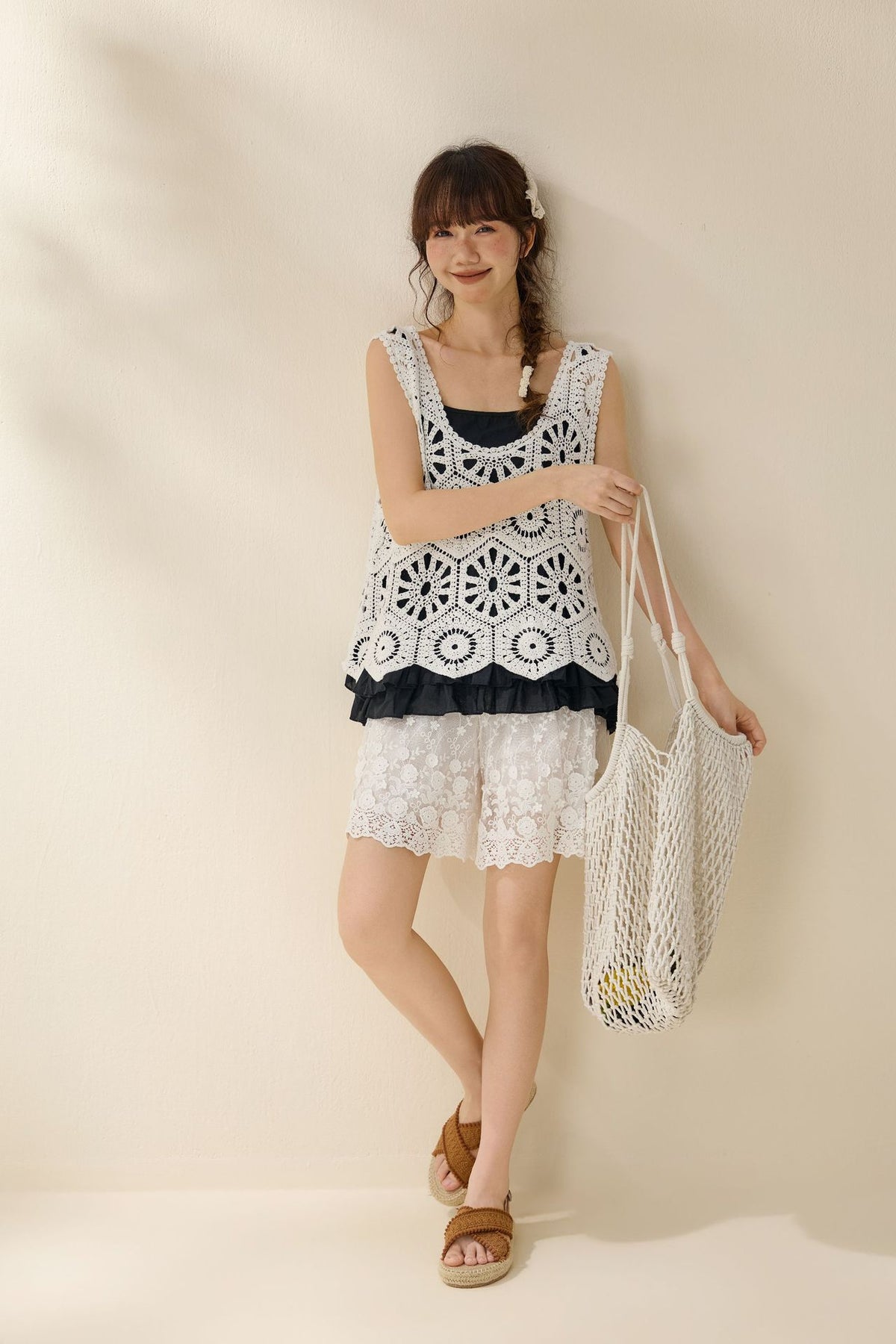 Lace shorts for women