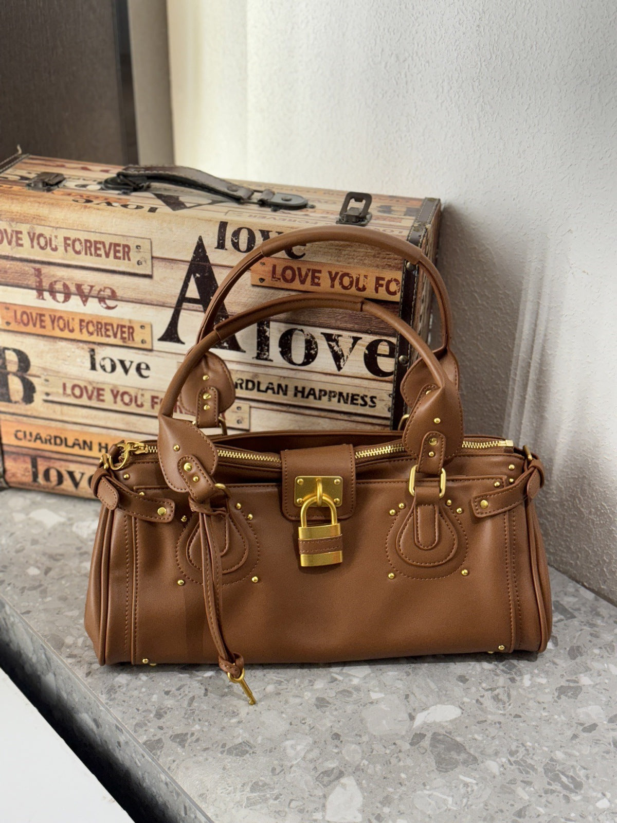 Vintage Padlock Bag