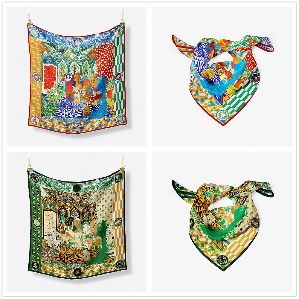 Palace Lady Knight Small Square Scarf