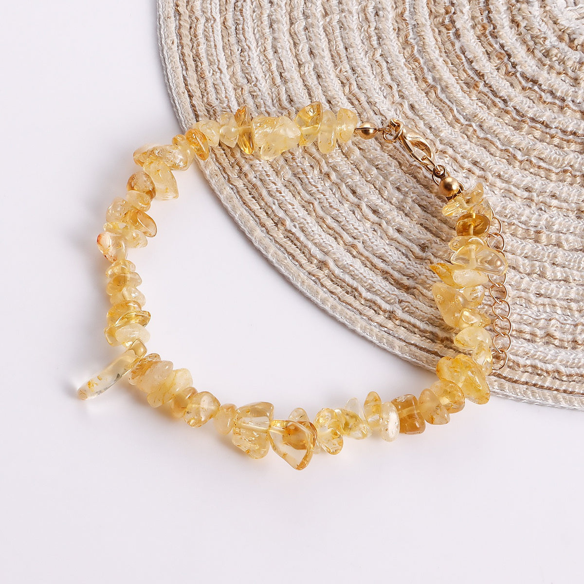 Woven shell anklet