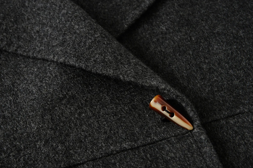 Single Button Long Sleeve Overcoat With Scarf