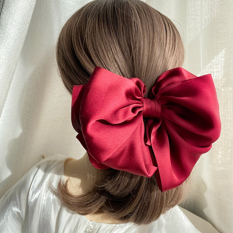 Velvet Bowknot Hair Clips