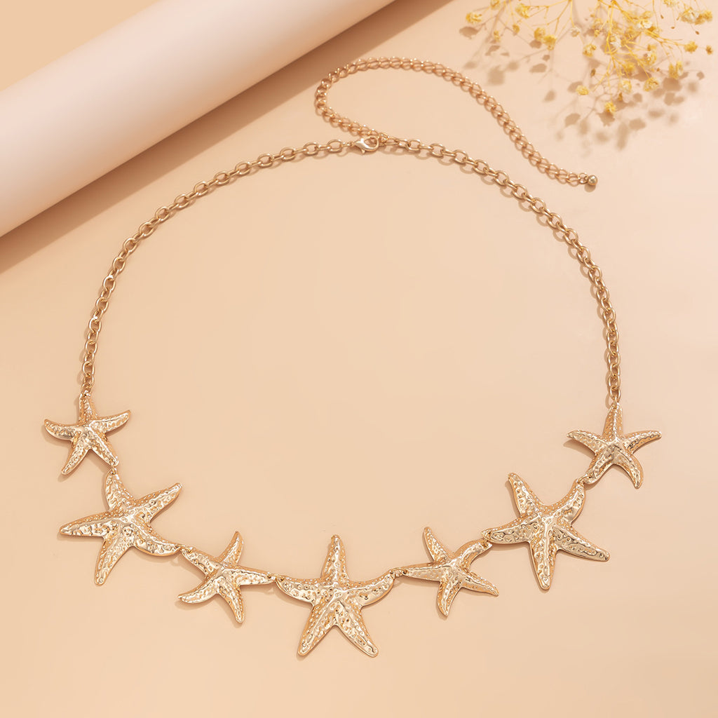 Pearl flower body chain
