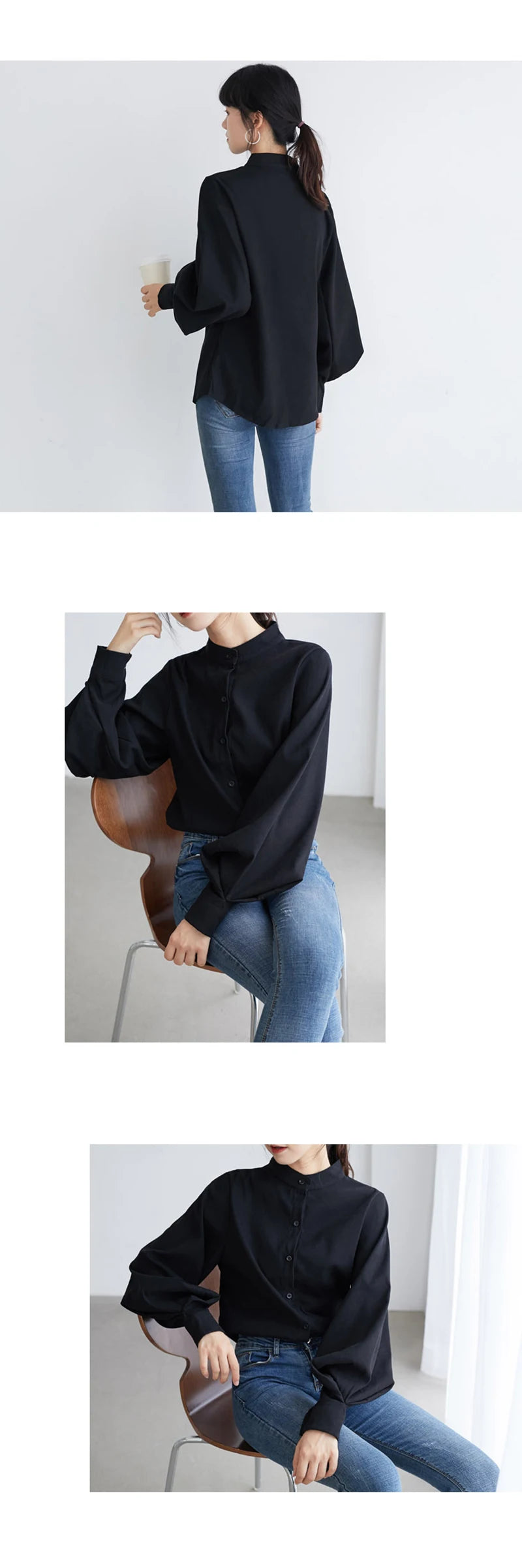 Big Lantern Sleeve Blouse for Women