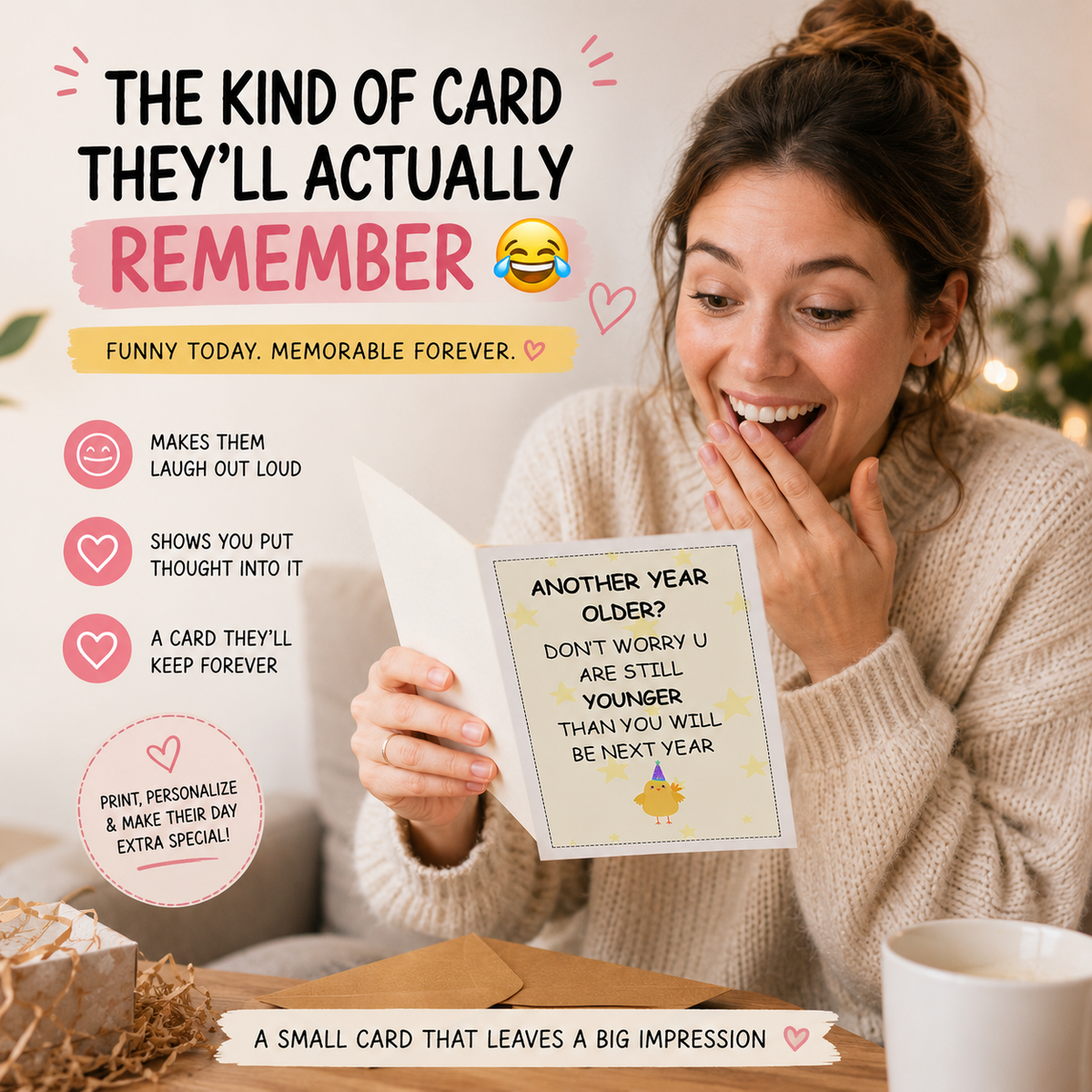 Funny printable birthday card