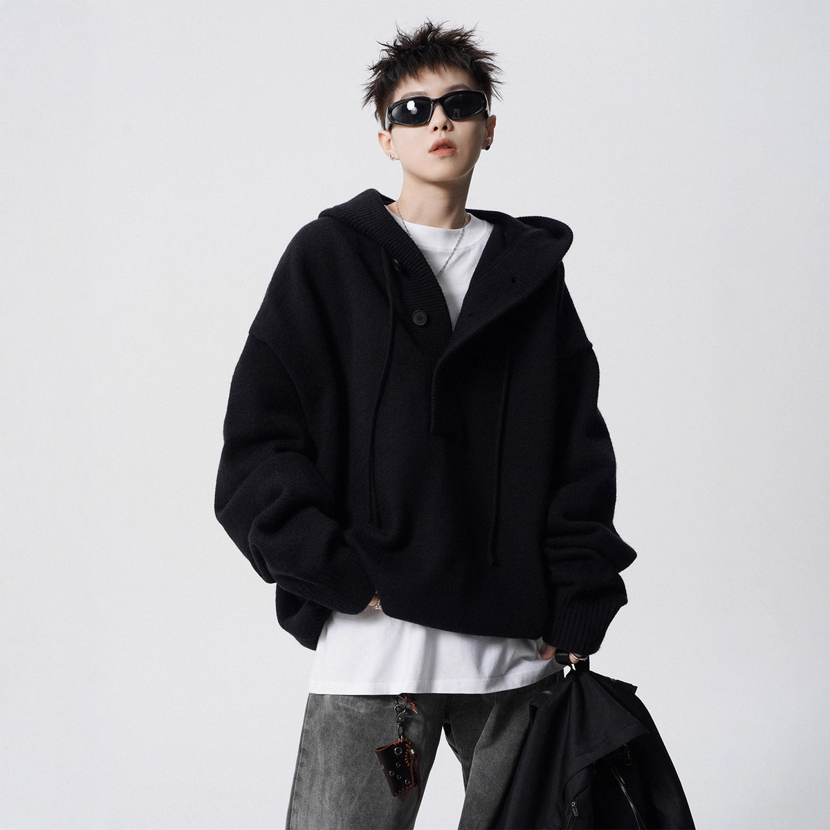 Hooded Knit Sweater for Men