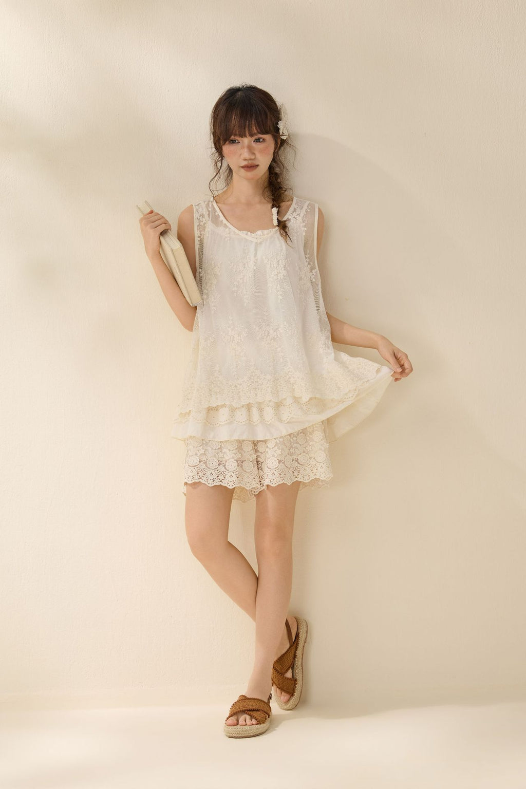 Lace shorts for women