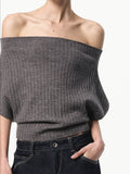 Ribbed Knit Short Sleeve Top