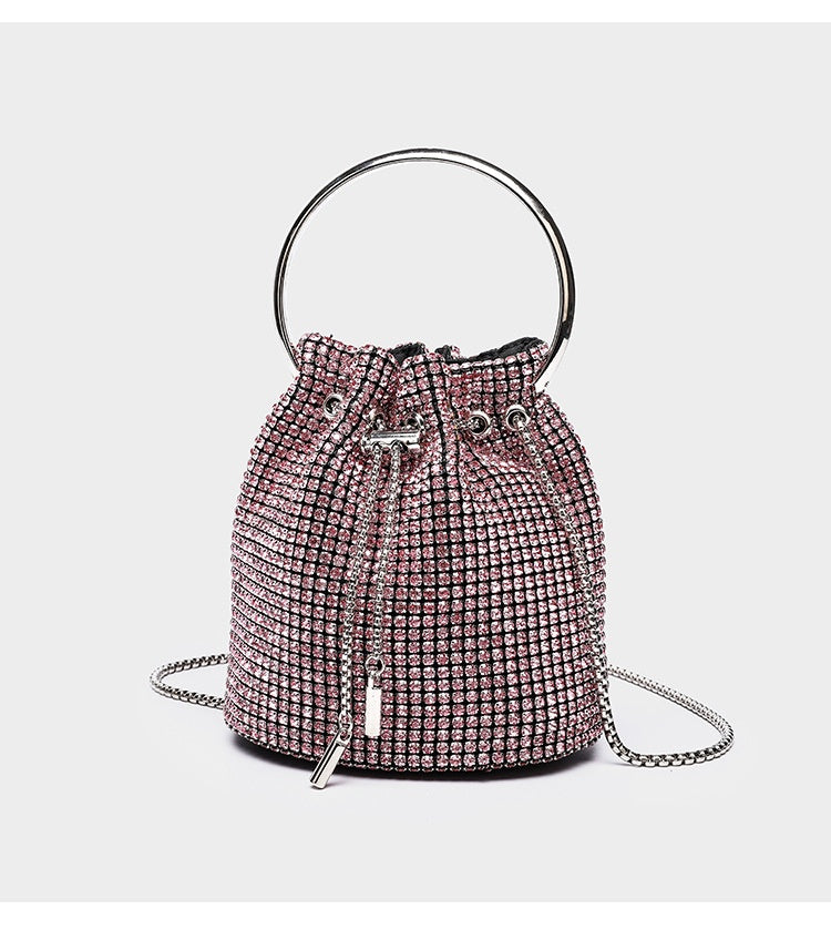 Diamond bucket bag