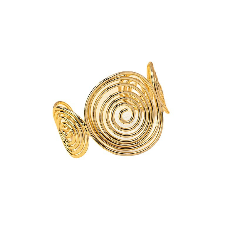 High-end geometric bangle