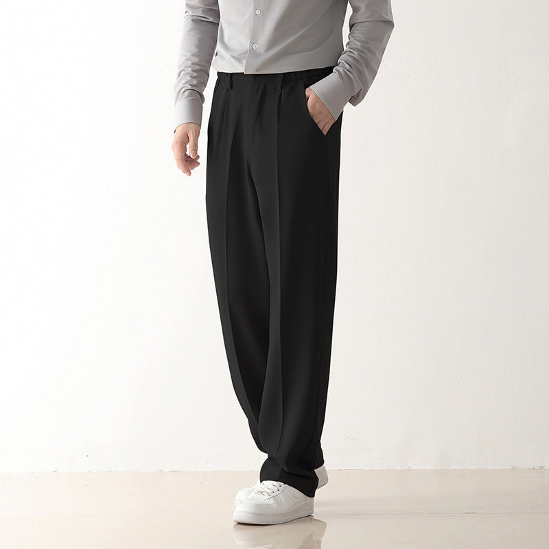 Comfortable ironless suit pants for men
