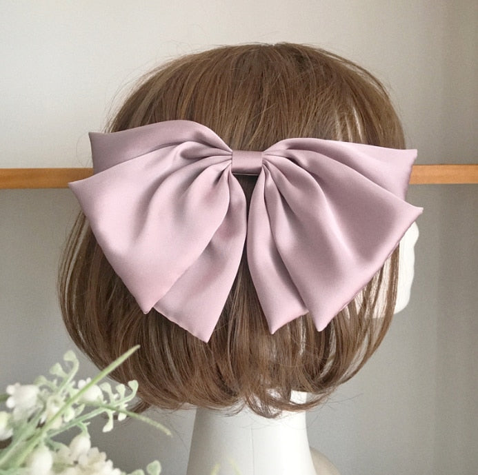 Velvet Bowknot Hair Clips