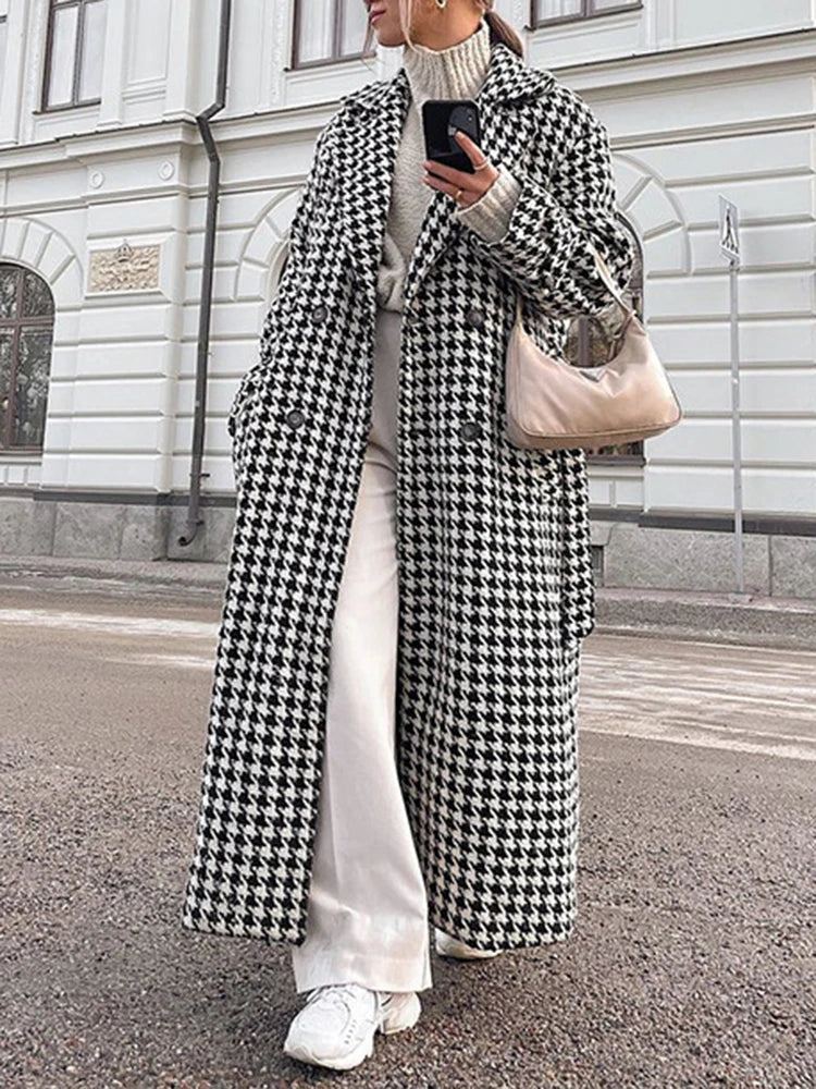 Patchwork Lace Up Coats