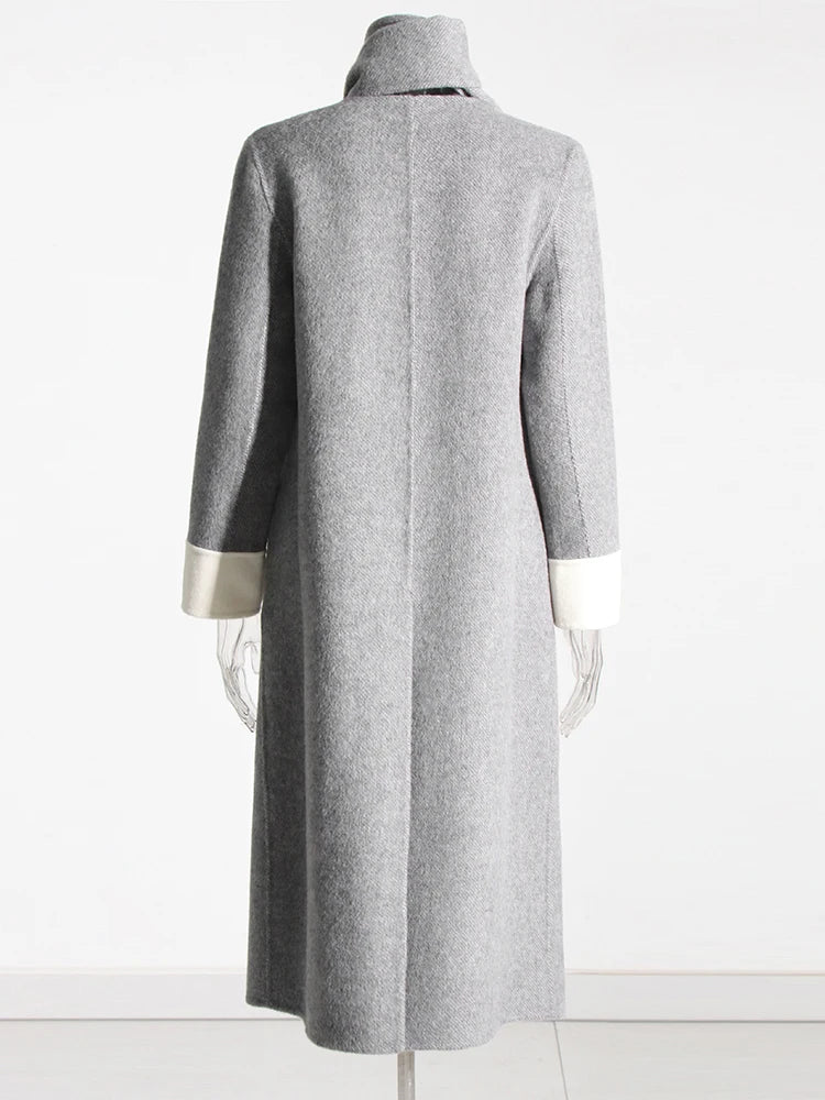 Colorblock Casual Coats