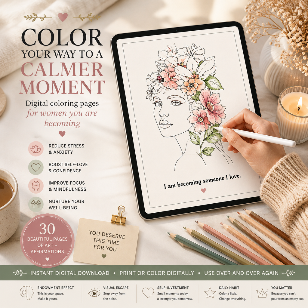 Colouring e-book for women