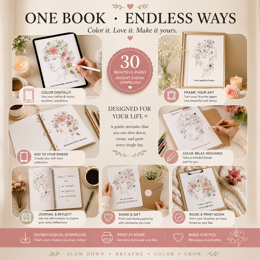 Colouring e-book for women