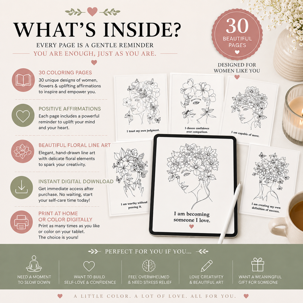 Colouring e-book for women