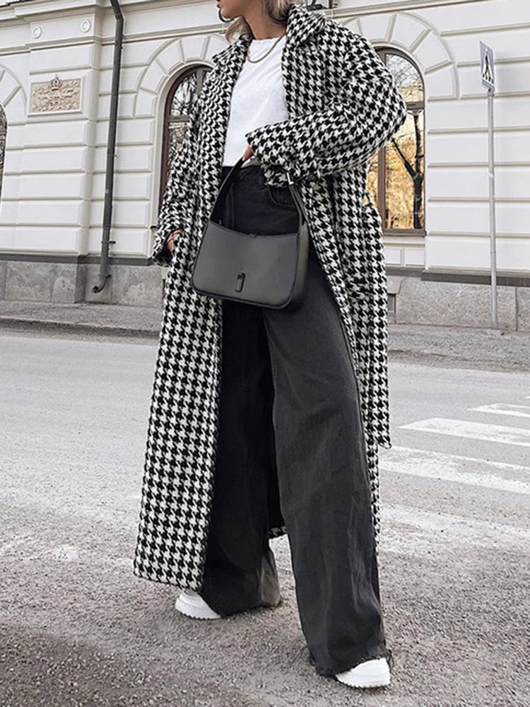 Patchwork Lace Up Coats