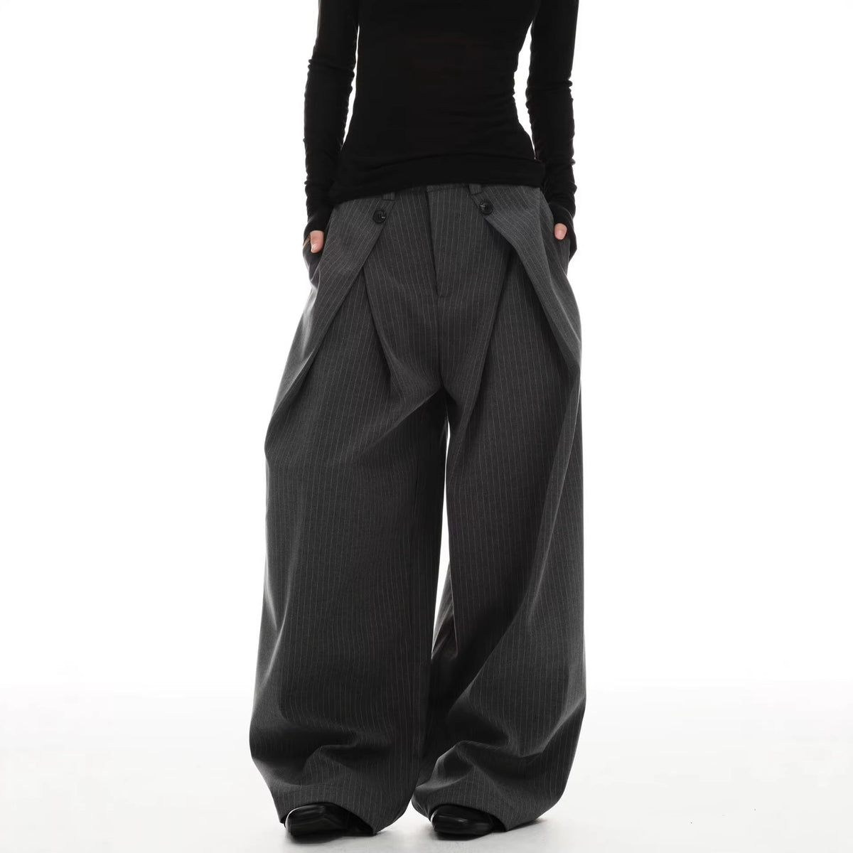 Stylish Pleated Suit Pants for Men