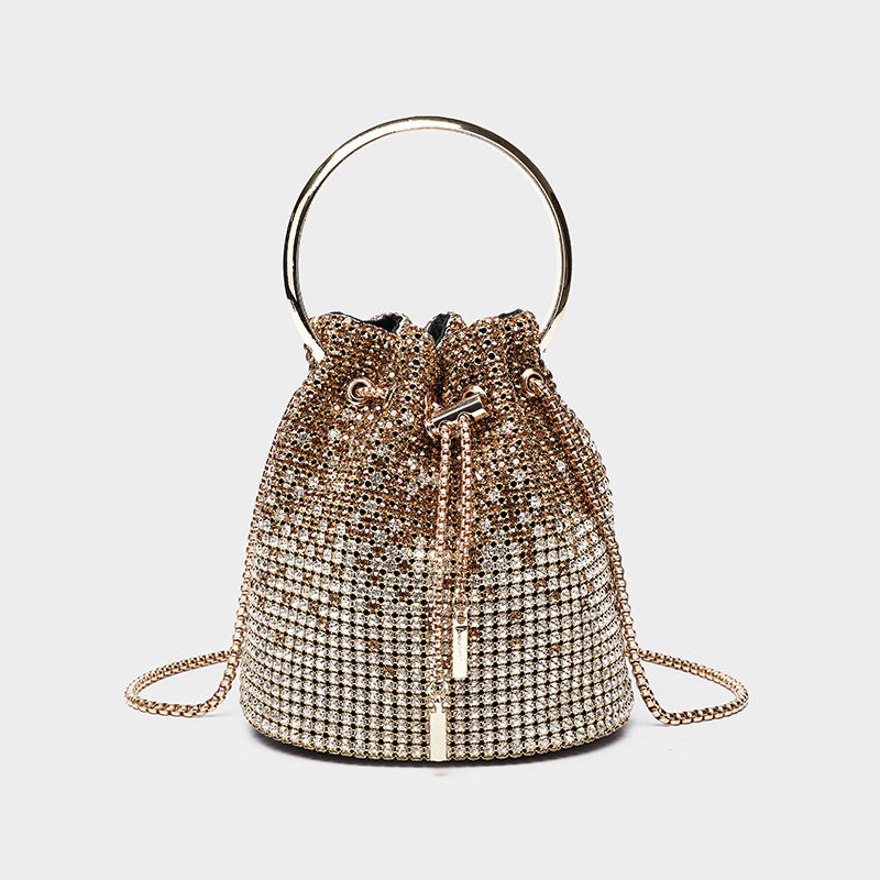 Diamond bucket bag