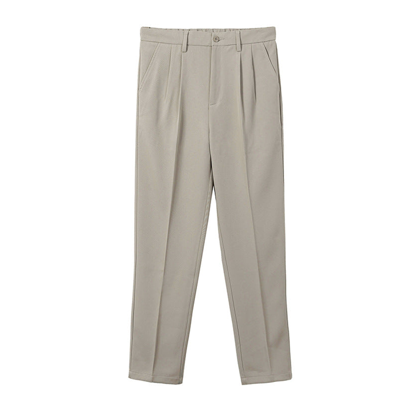 Comfortable ironless suit pants for men