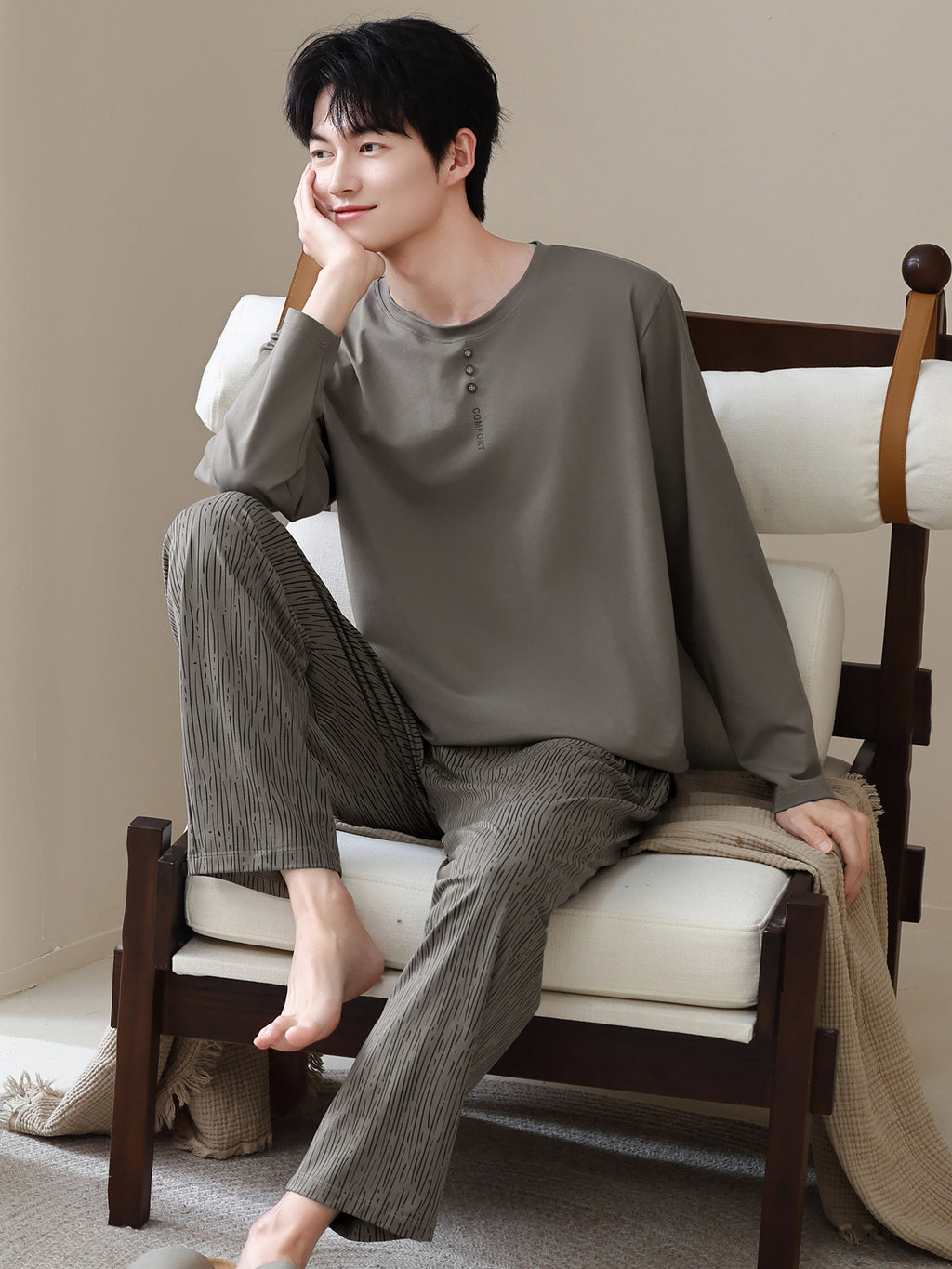 Men in pajamas
