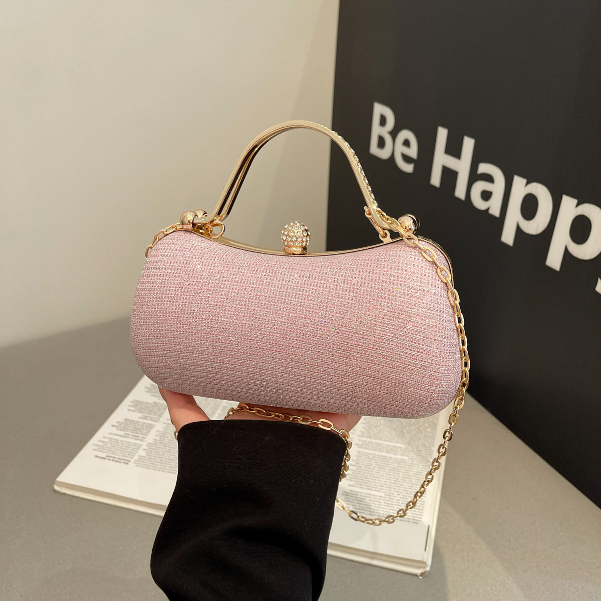 Sparkling diamond Chain crossbody bag