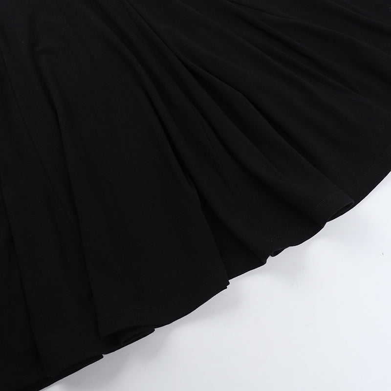 Patchwork backless dress